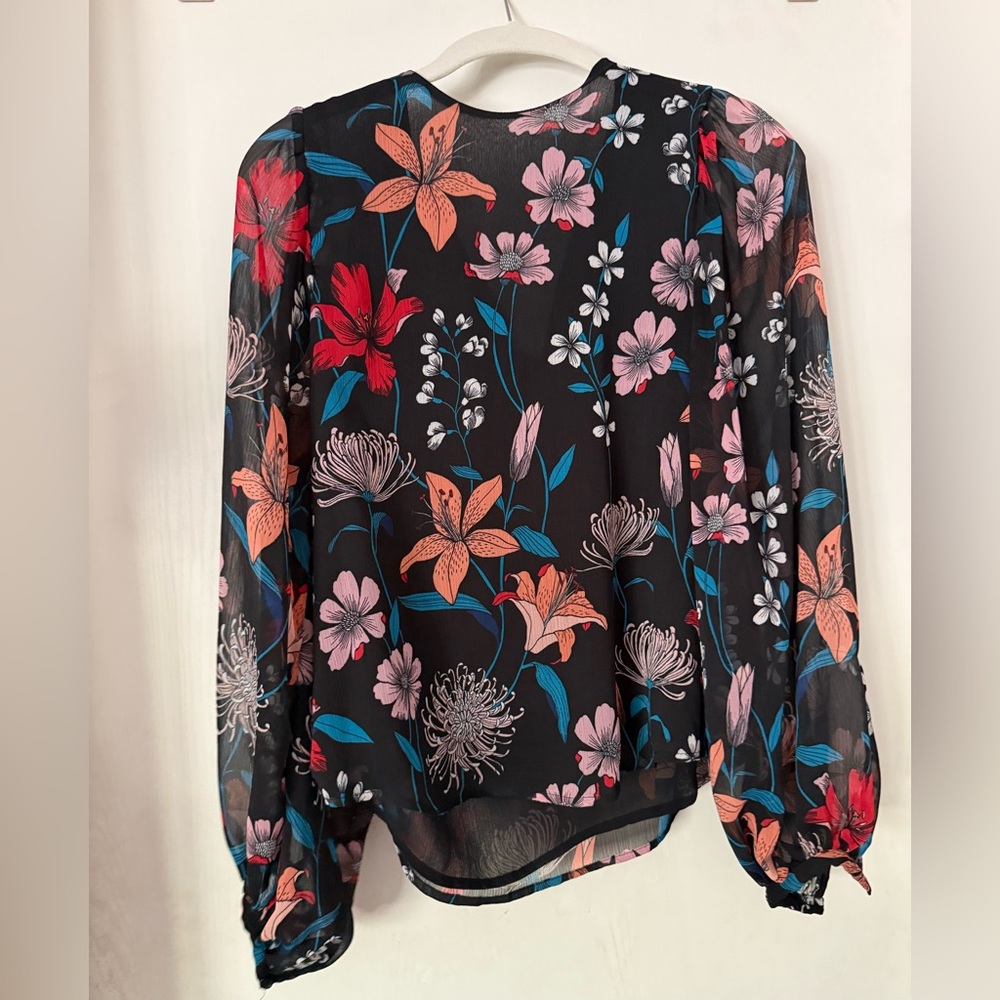 Who What Wear floral blouse